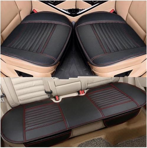 Housses de siège pour Tesla Model 3 et Y 2022-2023 | Set de 3 pièces rouge