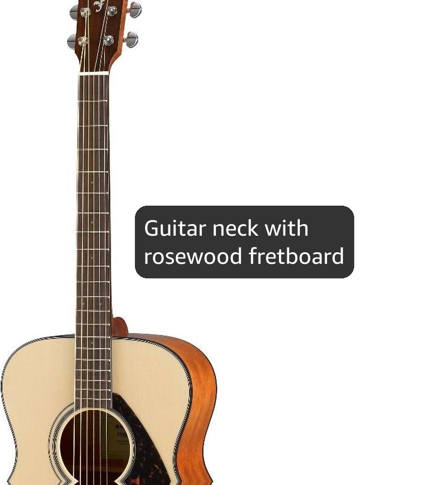 Yamaha FS800 Small Body Solid Top Acoustic Guitar, Natural