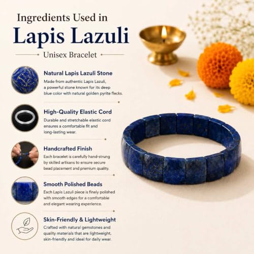 Image of Beaded Bracelet for Men & Women | Stretchable Handmade Prayer Meditation Yoga Wrist Bracelet | Stylish Everyday Wear | Free Size