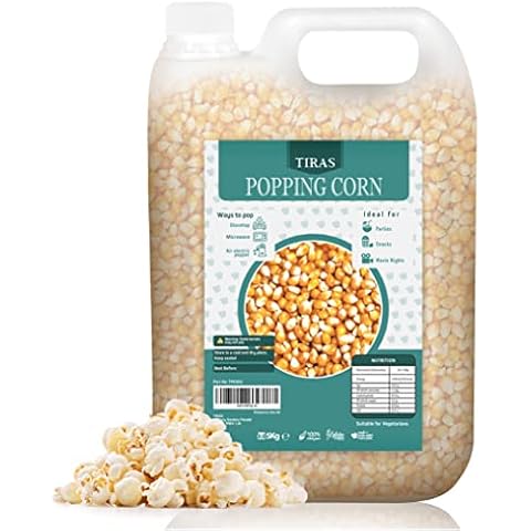 Popping Corn Kernels Popcorn Seeds - Stove-top & Air Popper Friendly - Non GMO Nut, Dairy & Gluten Free - 5KG Cover