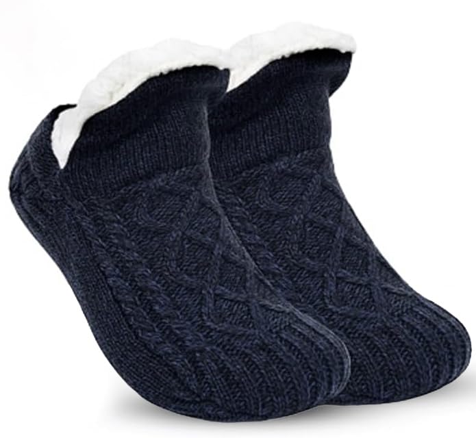 Fluffy Fuzzy Fleece Slipper Socks for Men Women,Cozy Winter Socks Non-Slip Warm Winter Socks thicken Fluffy Plush Socks