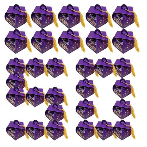 Boîtes pour remise de diplôme 2025 : boîte à chapeau avec chocolats pour écoles et universités