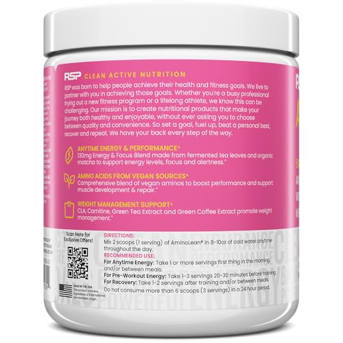 image for RSP NUTRITION AminoLean Pre Workout Powder, Amino Energy & Weight Mana