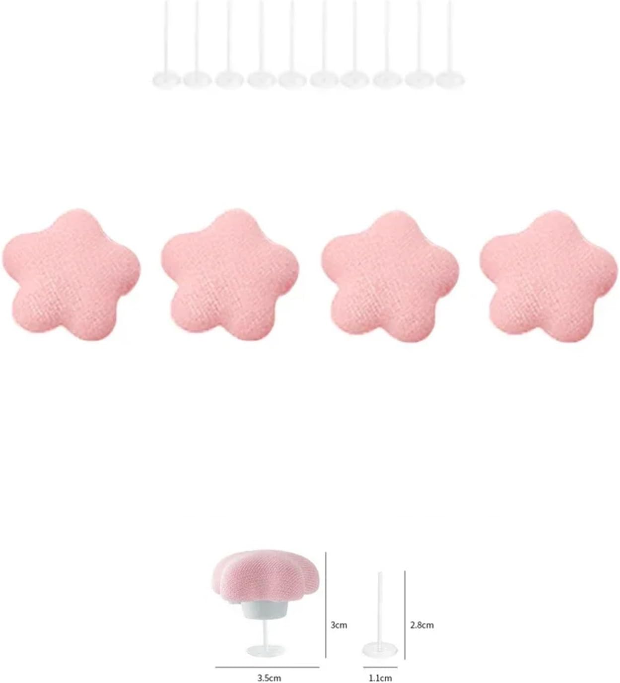 Duvet Clips 16pcs Flower Quilt Holder One Key to Unlock Bed Sheet Duvet Cover Fastener Clips Anti-Slip Blanket Buckles(Pink)
