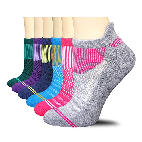 FUNDENCY 6 Pack Women Ankle Athletic Socks Low Cut Breathable Running Tab Socks