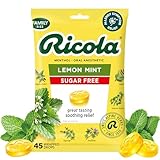 Ricola Big Bag Sugar Free Lemon Mint Cough Drops, 45 Drops, 1 Count