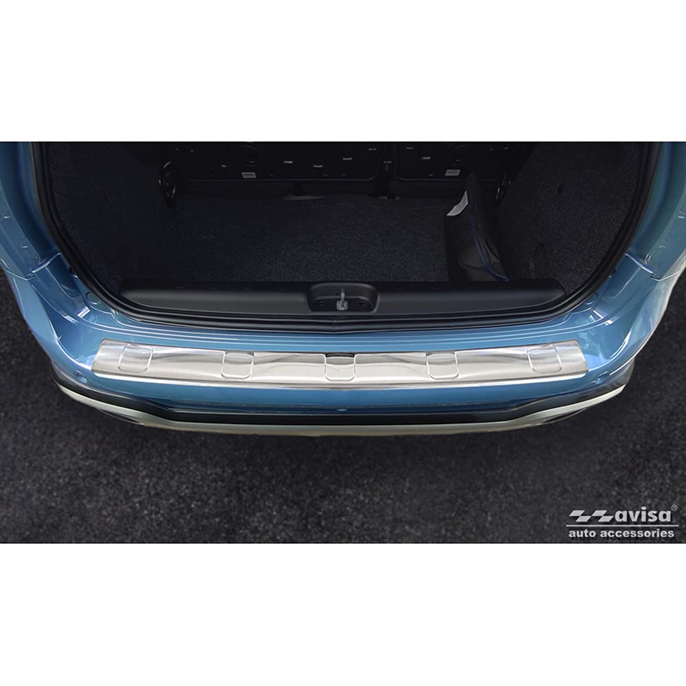 Avisa Protezione paraurti Posteriore in Acciaio Inox Compatibile con Fiat Panda III Cross 2020- incl. Hybrid 'Ribs'
