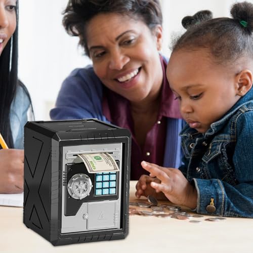 Tirelire électronique automatique avec mot de passe et simulateur de billets