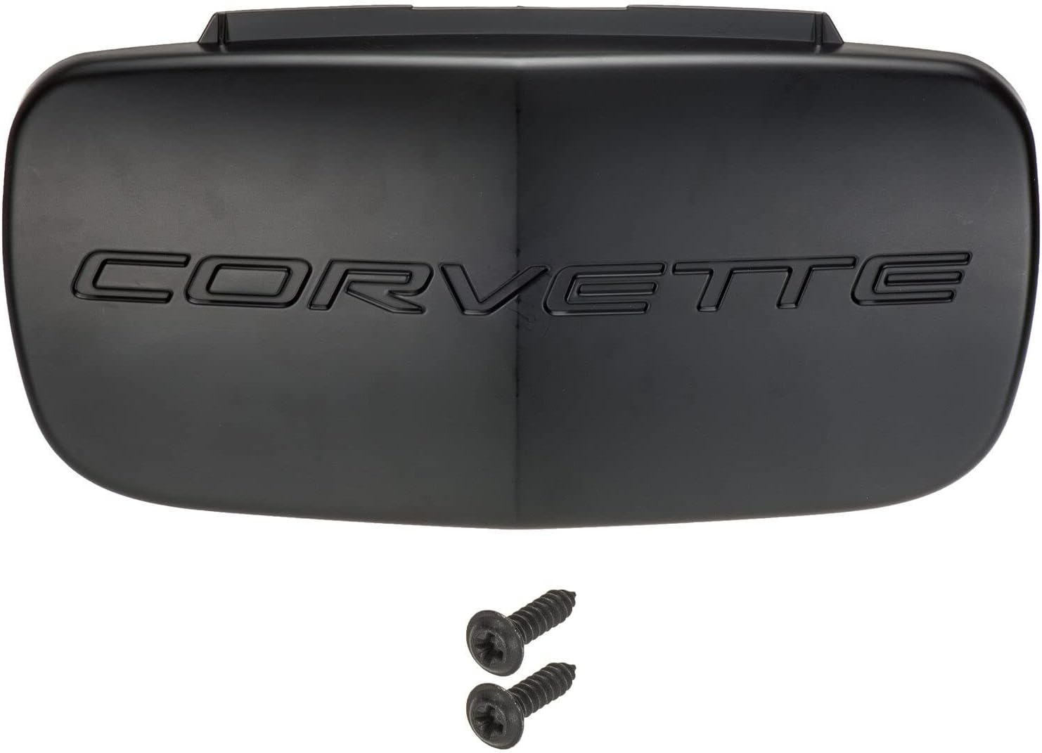 OEM NEW Front License Plate Cover Black w/Corvette Logo 97-04 Chevrolet 10288540