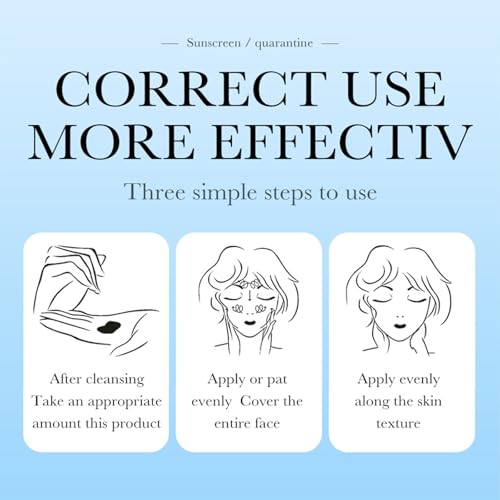 3 In 1 Primer for Face Before Makeup,Sunscreen Isolation Cream,One Step Color Corrector,Oil Control Skin Corrector, Sheer Finish, Refreshing,Moisturizing,Lighten skin tone(A) - Image 7