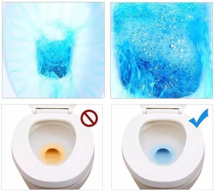 C2SK Toilet Cleaning Tablet for Bathroom | Toilet Bowl Cleaner Tablets for Tank Freshness | Long-Lasting Toilet Deodorizer for Daily Cleaning (Multicolor - Pack of 10) 4