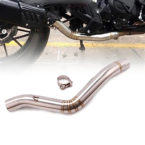 Échappement de moto pour Benelli 502c tube de liaison moyen en acier inoxydable 51 mm