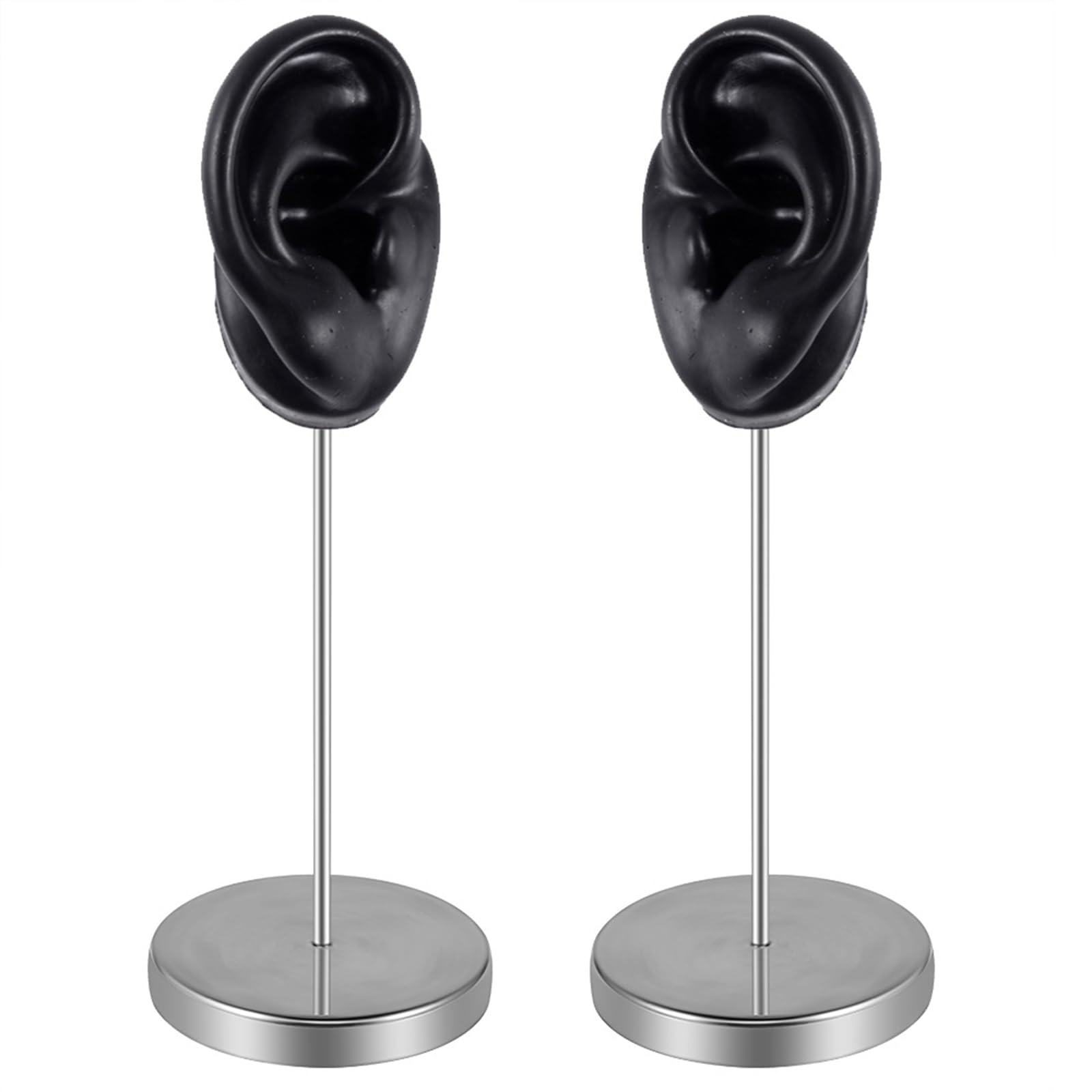 Moldes de oreja de silicona realistas para exhibición de joyería y vitrinas