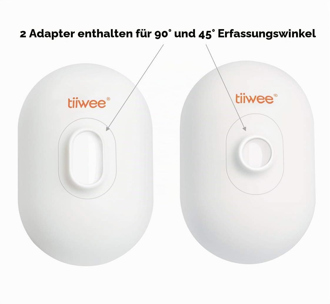tiiwee IP54 Aussen PIR Bewegungsmelder für Home Alarm System, Weiss