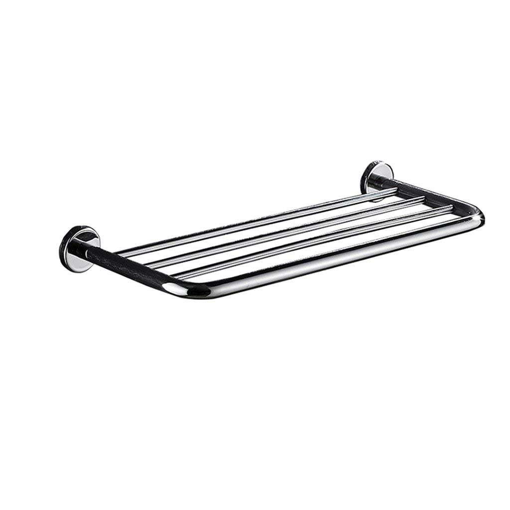 FGXHHS 304 Stainless Steel Towel Rail Rack Shelf for Wall Mounting Round Bathroom or Kitchen(40cm)