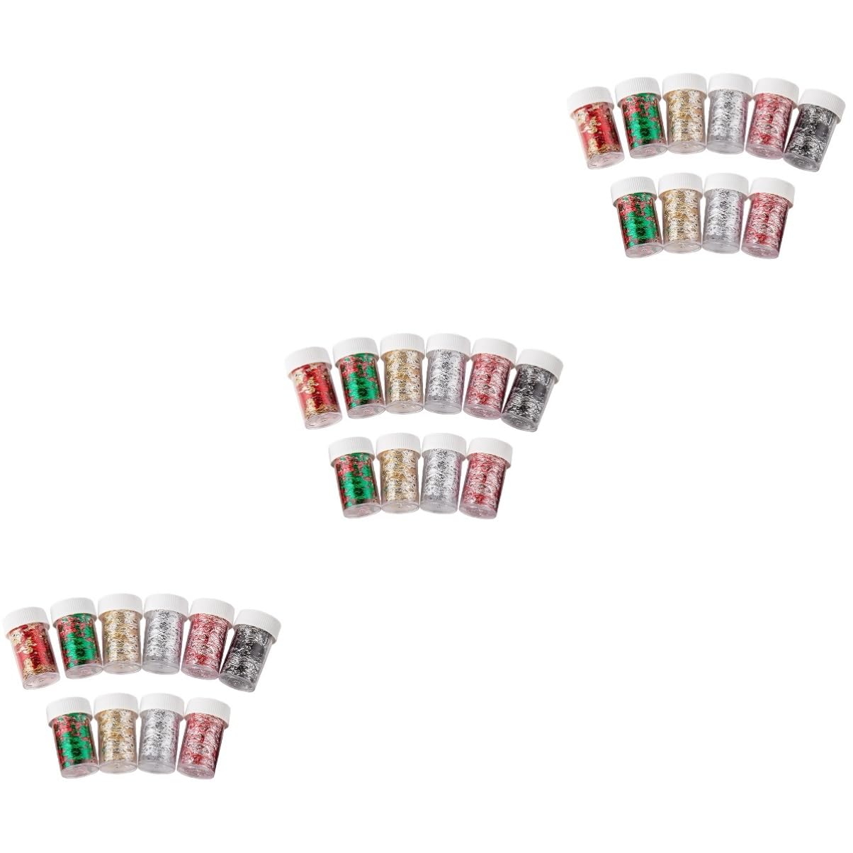 SHERCHPRY 3 Set Adesivi Per Unghie Decorazioni Mesh Per Nail Art Con Design Vari Colori Per Manicure Te Per Donne E Ragazze 10 Pezzi * 3