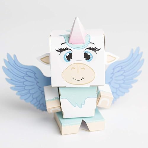 Cubles Alicorn | Construye tus propias figuras de producto 3D | Una actividad resistente sin pegamento sin tijeras