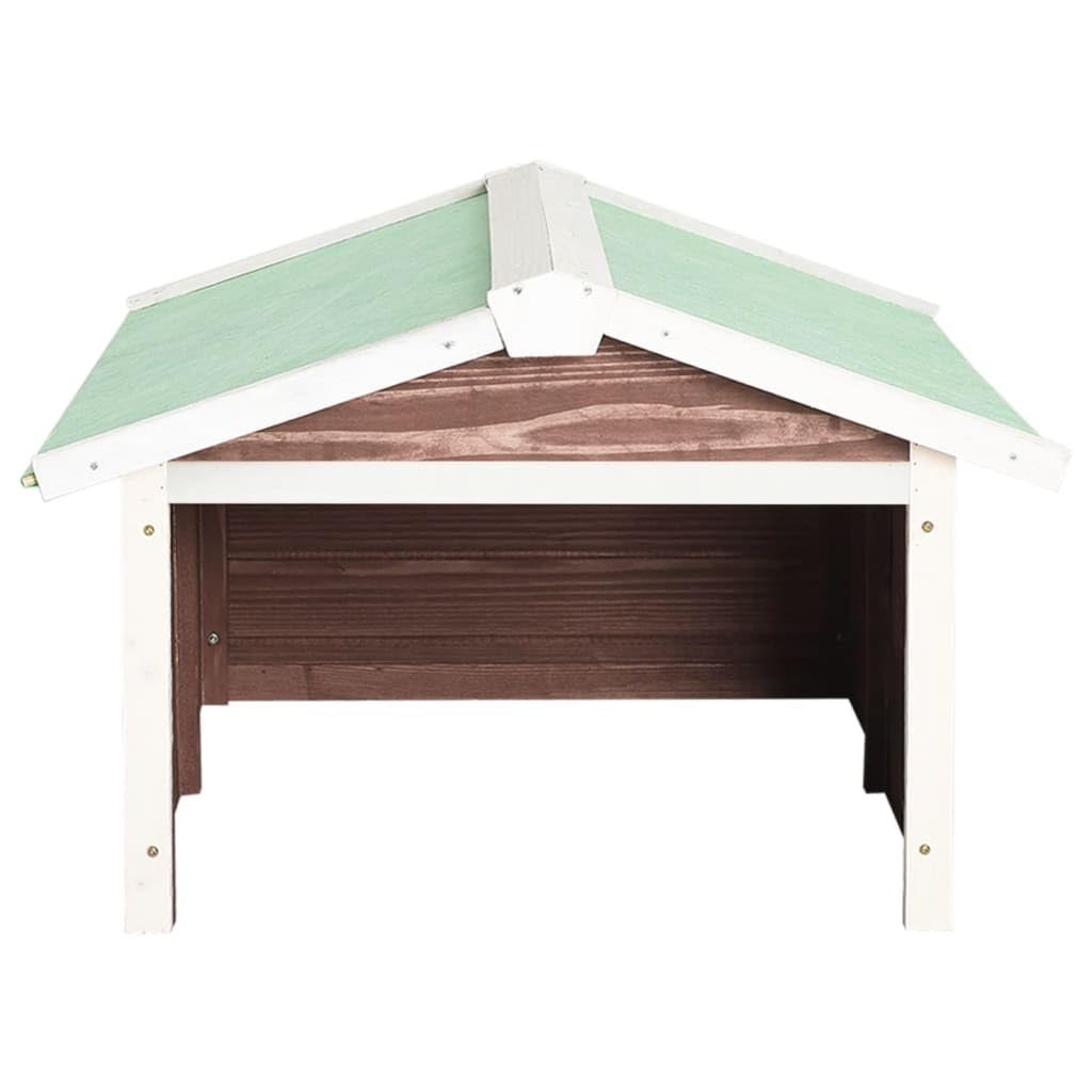 Kavolet Mähroboter Garage, Dach Carport Unterstand für Rasenmäher Rasenroboter Automower, Schutz vor Wind, Laub, Niederschlag & Sonneneinstrahlung 72x87x50 cm Massivholz Tanne