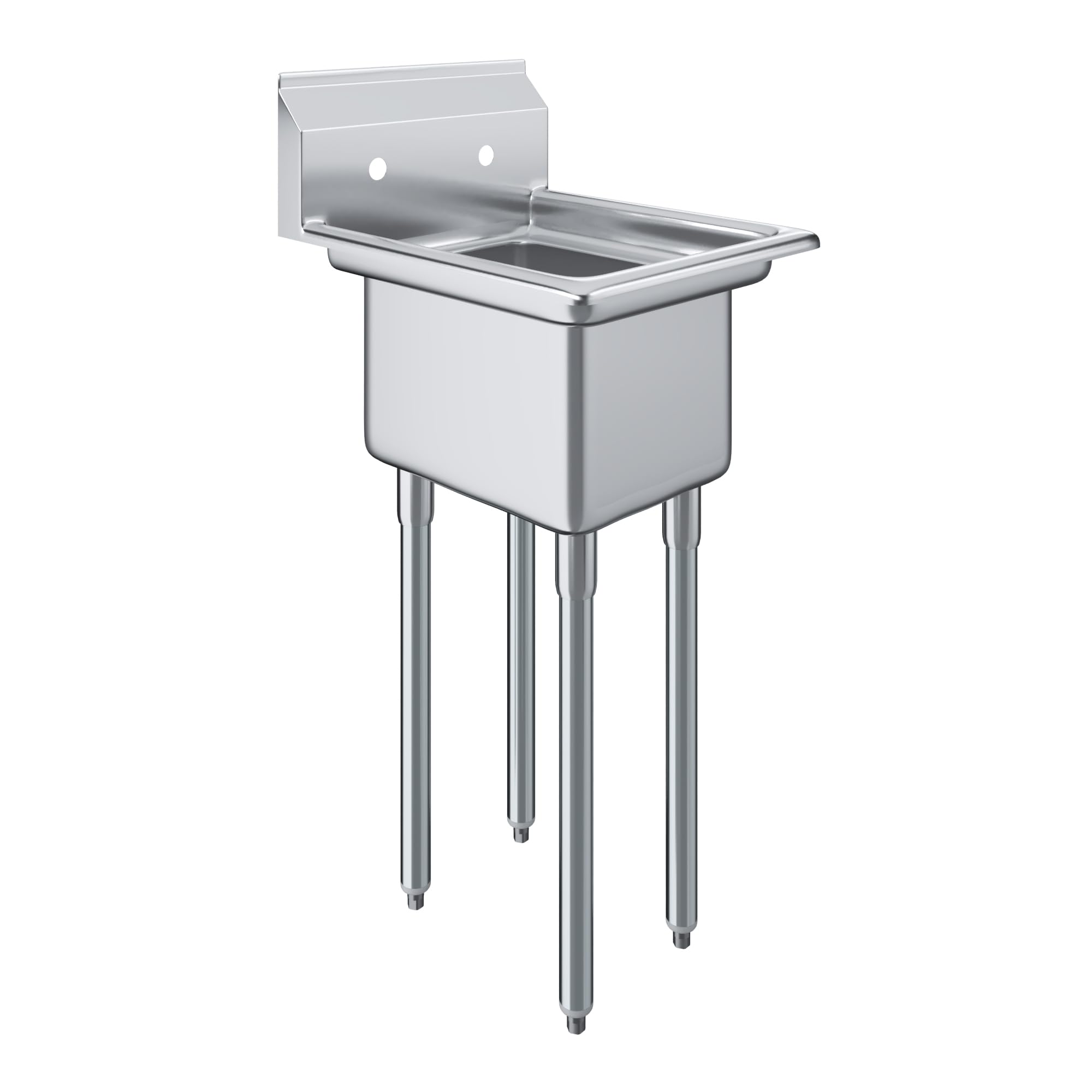 AmGood 22 in. x 18 in. Stainless Steel One Compartment Sink with 12 in. x 16 in. x 10 in. Bowl