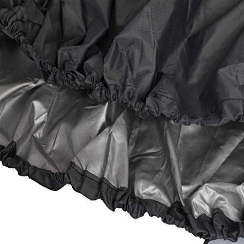 iiSPORT Kayak Cover - 12-13ft UV Resistant StormPro Canoe Storage Dust Cover with Pull Cord to Tighten Up, Prolonging The Life & Look of Your Kayaks,Gray - Thumbnail 2