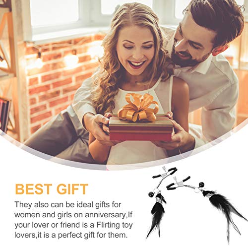 HEALLILY Grampo de mamilo, massageador de mamilo, anel falso para mamilo, sem piercing, anéis de mam