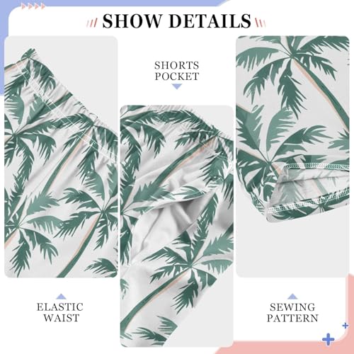 Pajama Pants Cute Palm Trees PJ Bottoms Sleepwear Lounge Sleep Pant with Pockets4