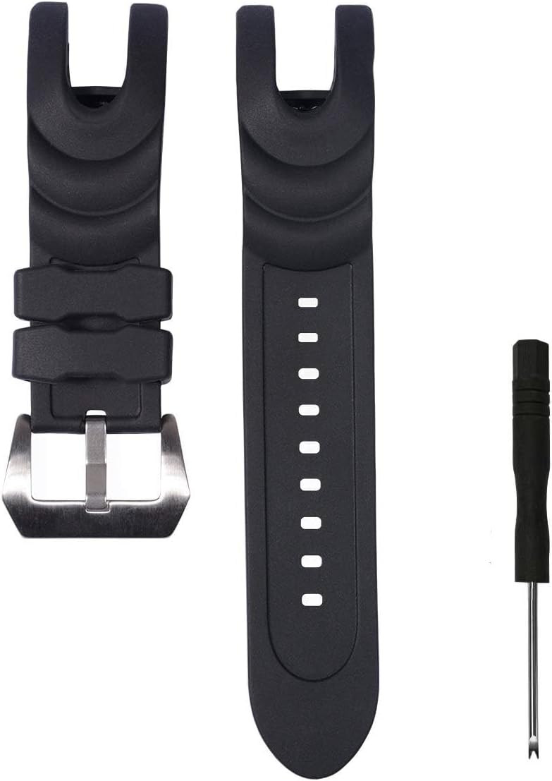 Rubber Silicone Watch Band/Strap Replacement for Invicta Reserve Collection Venom - Black Invicta Watch Strap