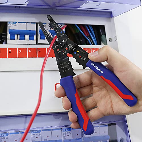 Workpro 8-Inch Wire Stripper, Multi-Tool Wire Cutter For Stripping, Cutting And Crimping, W091033Ae #TOP7