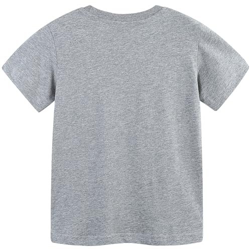 Image of AIWUHE Toddler T Shirts Cotton Summer Tshirts Boys Girls Short Sleeve Tee Tops Casual Graphic Clothes Crew Neck Shirts 2-6Y