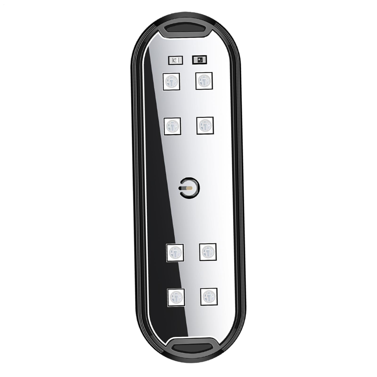 Muiltvoe LED Door Sills for Car, USB Rechargeable Wireless Welcome Courtesy Light, Colorful LED Car Interior Atmosphere Lamps, Anti-Collision Warning