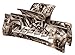 France Luxe Large Cutout Rectangle Claw Clip - Onyx