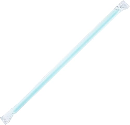 Karat C9075 Aqua Pajitas gigantes de 9 pulgadas 0315in envueltas en papel aguamarina caja de 2500 disponible en Yaxa Colombia