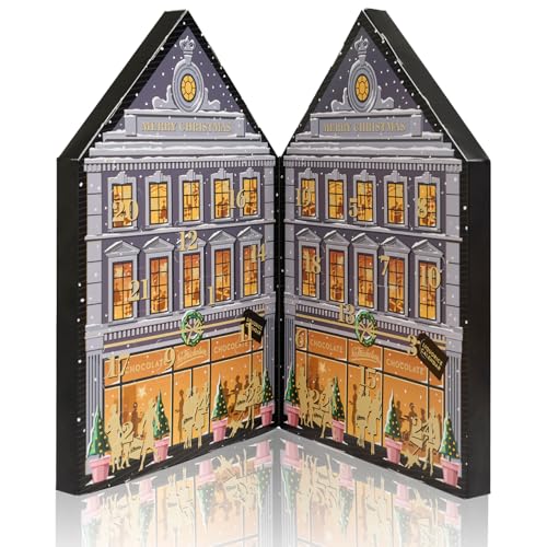 Sv. Michelsen Lakritz Advents-kalender: Weihnachts-kalender 2025 | Dänischer Lakritze mit Schokoladenüberzug | Erlesene Süße & Salzige Kugeln für die Adventszeit | Glutenfrei Schokolade Geschenk, 270g