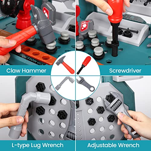 Toybay TOY_C02 Kids Tool Bench, Toddler Toy Workbench thumb #2