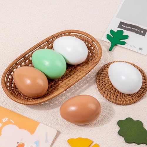 Œufs en bois incassables de Pâques pour jeux de tir de précision - 4