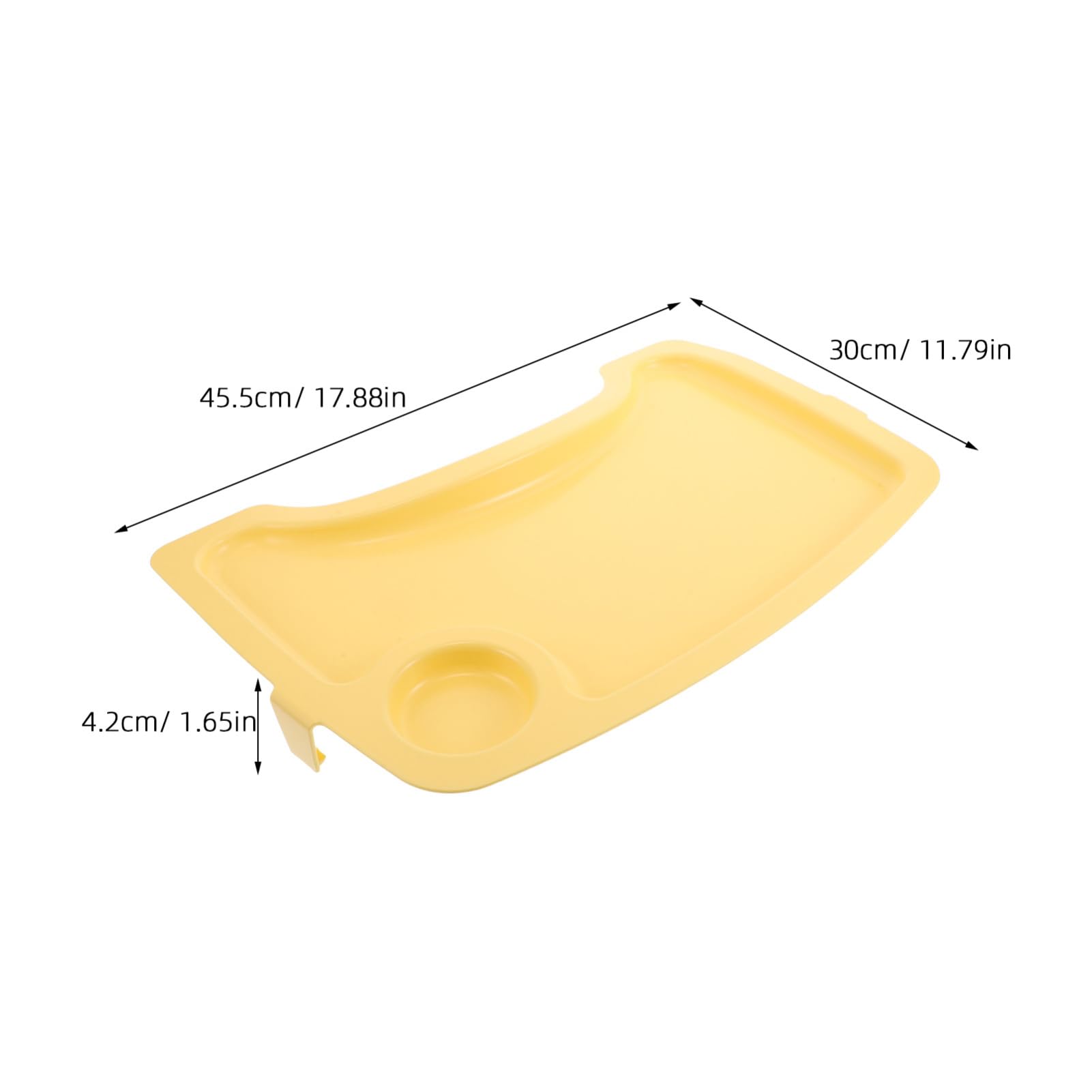 Yardwe Highchair Tray Replacement Portable Snack Tray for Easy Cleaning Spacious Design for Home Restaurant Use Lightweight Removable Feeding Tray for Boy Girl