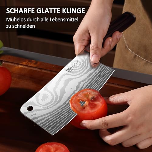 PAUDIN Hackmesser, Klingenlänge 17cm nariki Messer Hackmesser Kochmesser – Ansicht 4