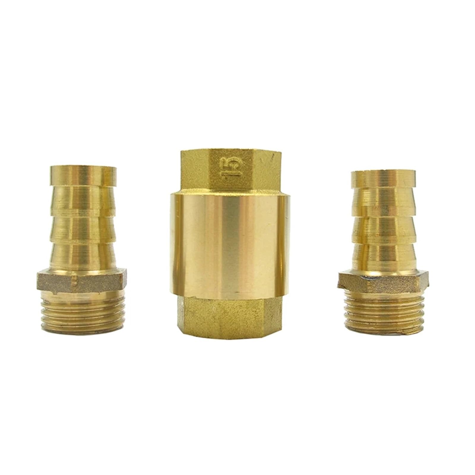 Válvula de retención de resorte de elevación vertical de latón de 6 mm, 8 mm, 10 mm, 12 mm, 14 mm, 16 mm, 19 mm, 25 mm y 32 m for manguera, válvula antirretorno unidireccional de agua(32mm)