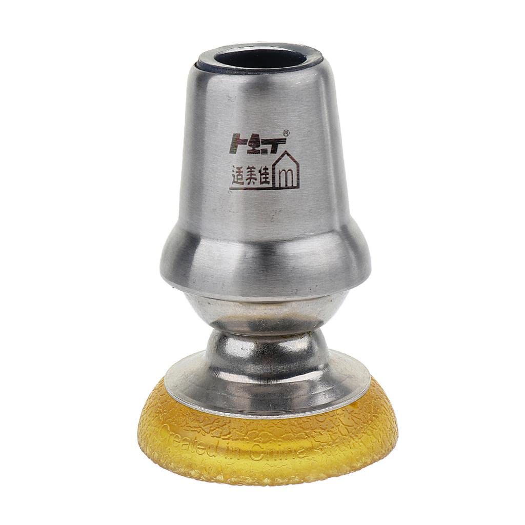 Juego de 3 almohadillas de goma antideslizantes de rotación de 360 grados para muleta de 22 mm, color negro