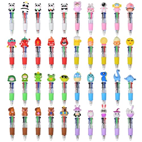 Stylo à bille multicolore 4 couleurs en 1 rétractable pour prise de notes