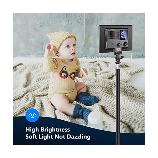 NEEWER Ultra-Slim LED-Video-Softlight-Panel, dimmbar auf Kamera-Videobeleuchtung für DSLR-Kameras Fotografie mit LCD… – Bild 8
