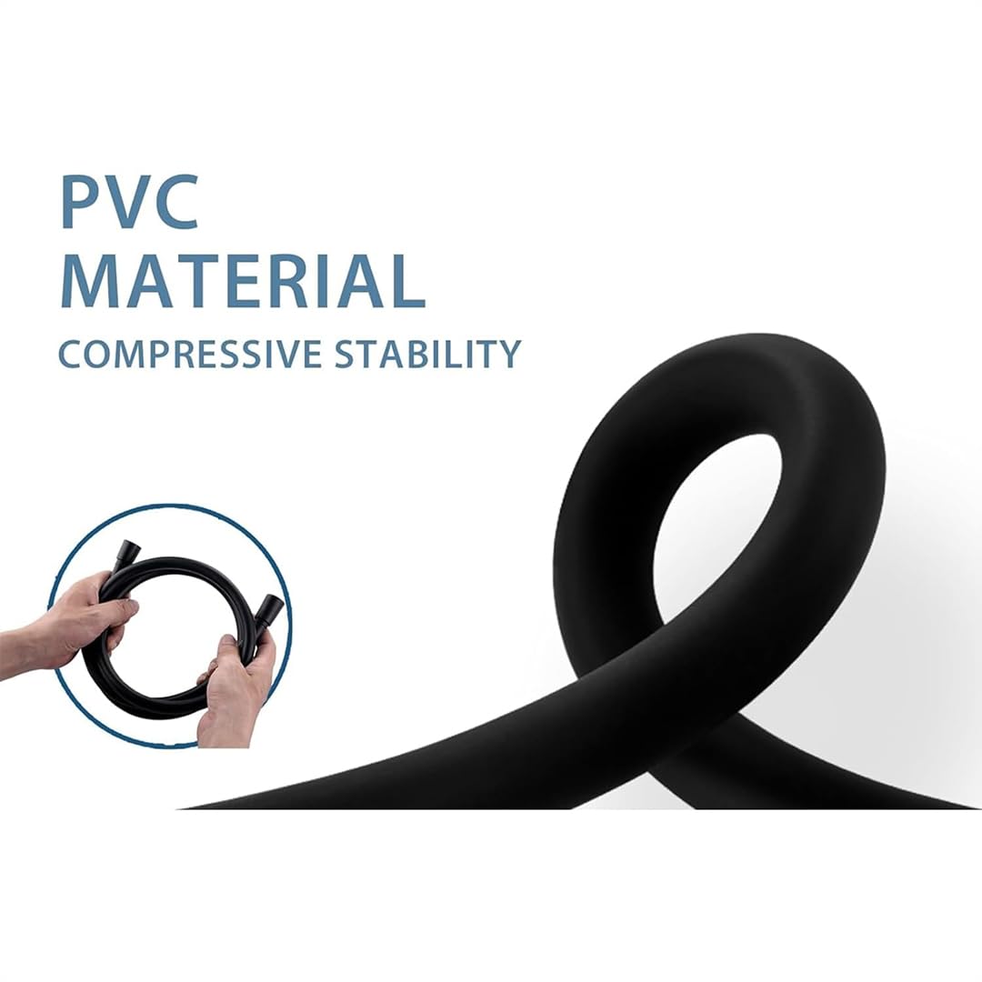 RN PVC High Quality Shower Hose - Black Color