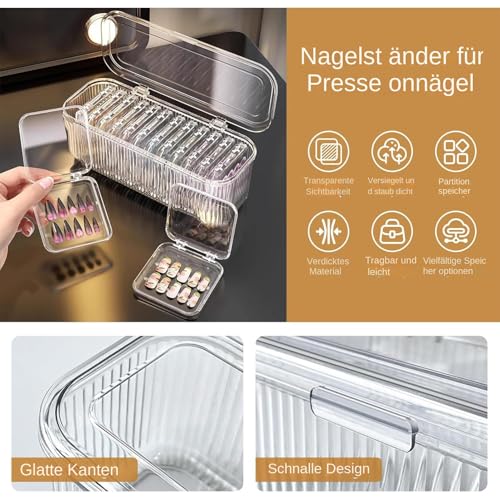 Boîtes à ongles pour coiffeuse et rangement de salle de bain - 6