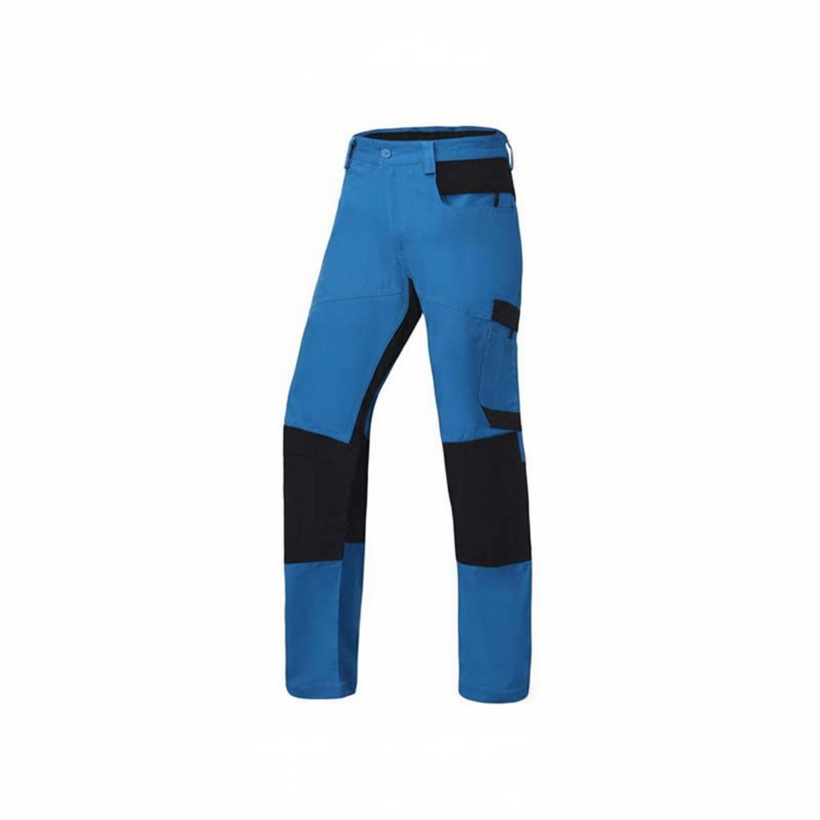 LOVIVER Arbeitshose Sicherheitshose Forsthose Schutzhose mit Mehrlagigem Schild aus Polyester PE Und Polypropylen für Waldarbeiten Holzbearbeitung Möbelbau Gartenpflege, Light Blue 40
