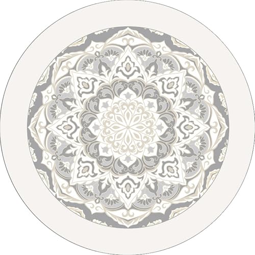 ラグマット おしゃれ 北欧 花柄17 円形 洗える 滑り止め 丸型 ふわふわ カーペット 丸いラグ 140*140cm 円型ラグ オールシーズン マイクロファイバー 床暖房対応 ウォッシャブル 春夏秋冬 幾何学柄 写真背景 オールシーズン可 新生活 XFD