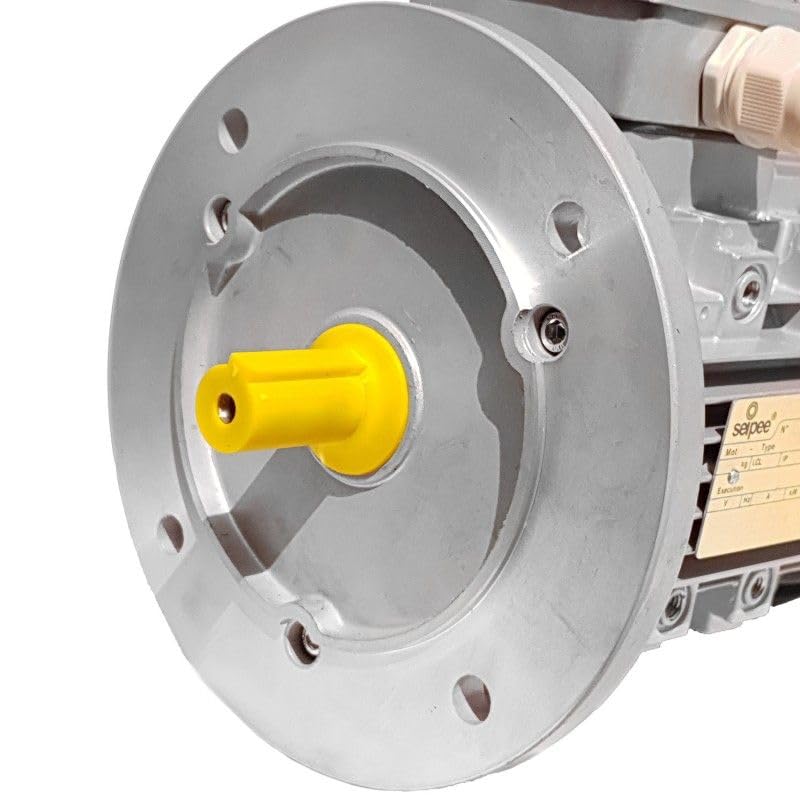Motore Elettrico Trifase 0.37 kW, 0.50 HP, 2800 Giri/Min, B5, MEC 63, 230/400V - Ideale per Impianti Industriali e Officine - SAMMA PARTS