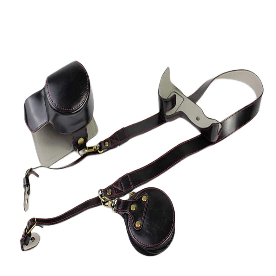 Custodia Per Fotocamera in Pelle, Borsa Per Fotocamera Copertura Completa Del Corpo Antigraffio Protettivo Per Fotocamera Z50, Z DX 16-50Mm F / 3.5-6.3 Lente VR,Nero