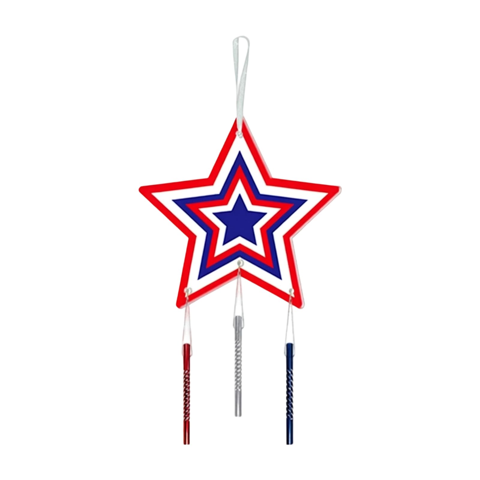 Hredyqw Patriotic Wind Chimes Decorations For US Independence Day Sturdy Paper Materials In Multiple Color