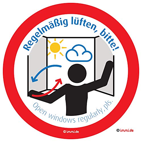 Aufkleber Fenster Geöffnet? Heizung Ausschalten! Rund, 8 Cm Deutsch Englisch Aufkleber Fenster Geöffnet? Heizung Ausschalten! Rund, 8 Cm Deutsch Englisch