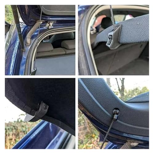 Cloison de coffre droite Audi A3 réparée avec ce cordon de fixation